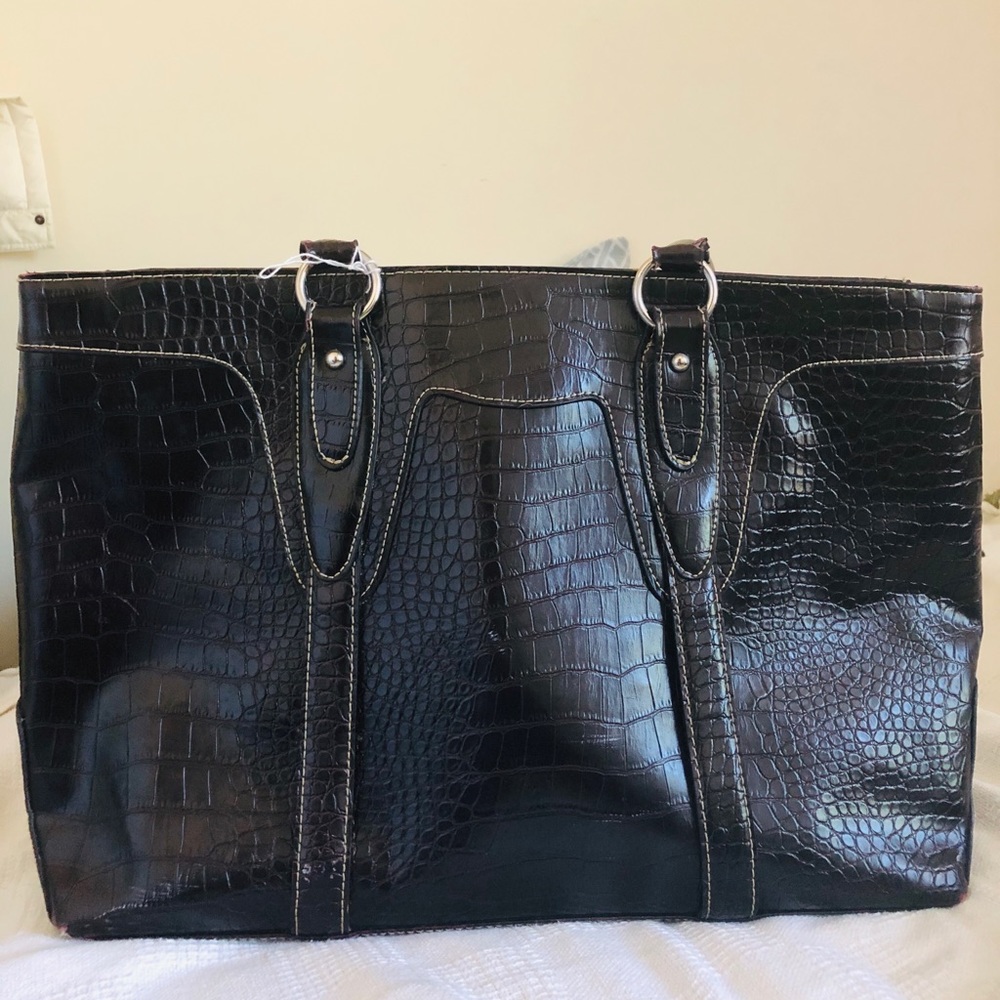 Banana Republic crocodile leather  purse